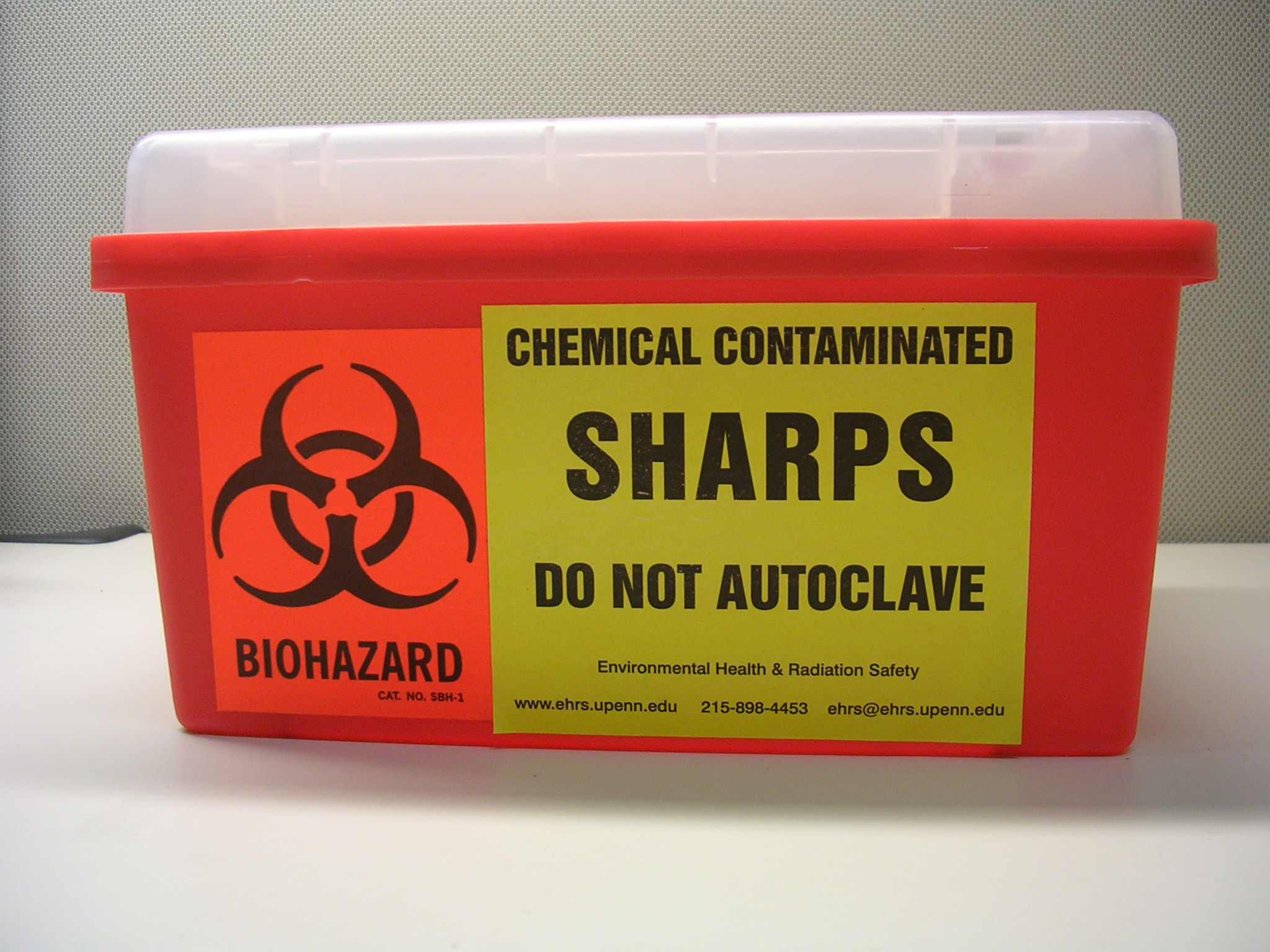 Chemical Contaminated Sharps Policy PennEHRS